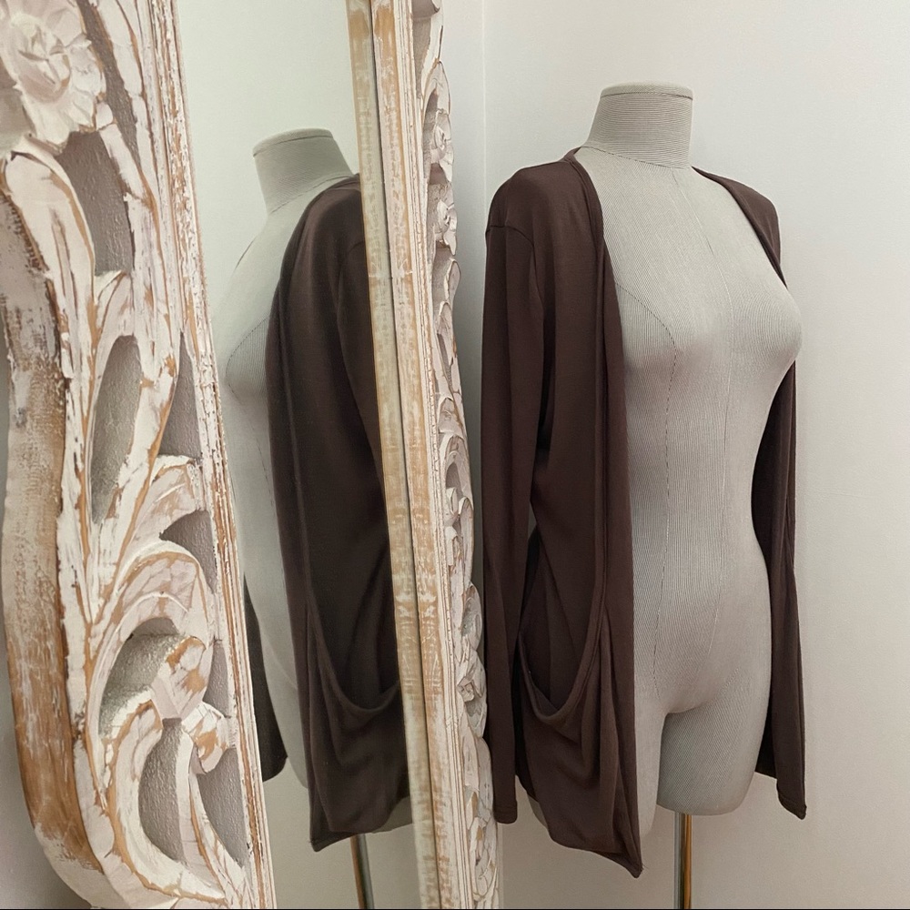 Brown cardigan